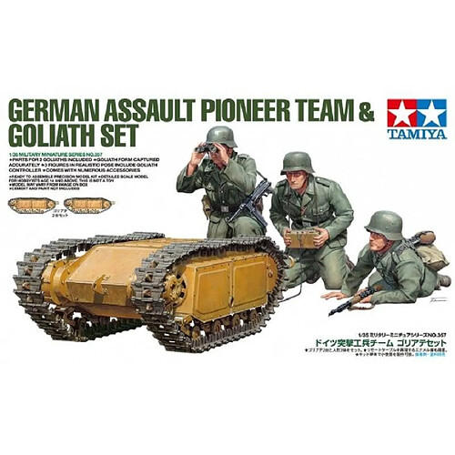 Tamiya Figurine Mignature German Assault Pioneer Team & Goliath Set