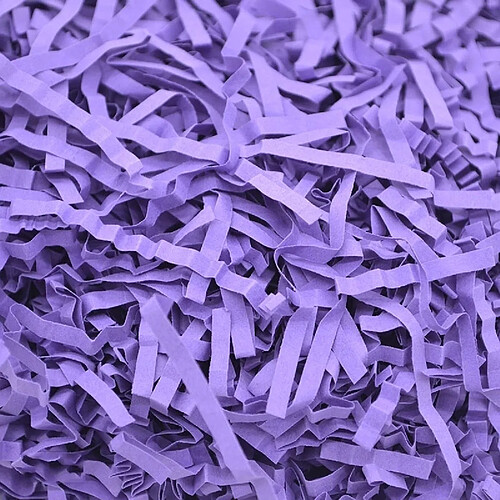 Wewoo 60g Raffiti Filler Paper Grass déchiqueté froissé Décorations De Mariage Partie Cadeau Boîte Remplissage (Violet)