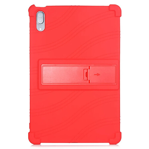 Coque en silicone avec béquille coulissante rouge pour votre Lenovo Xiaoxin Pad Pro 11.5 pouces