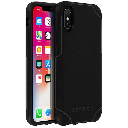 Griffin Technology, Inc. Coque iPhone X Protection Antichocs 2.1m hauteur Griffin Survivor Strong - Noir