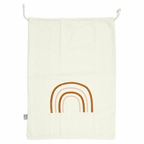 Paris Prix Sac à Linge en Tissu Arc en Ciel 50x70cm Beige