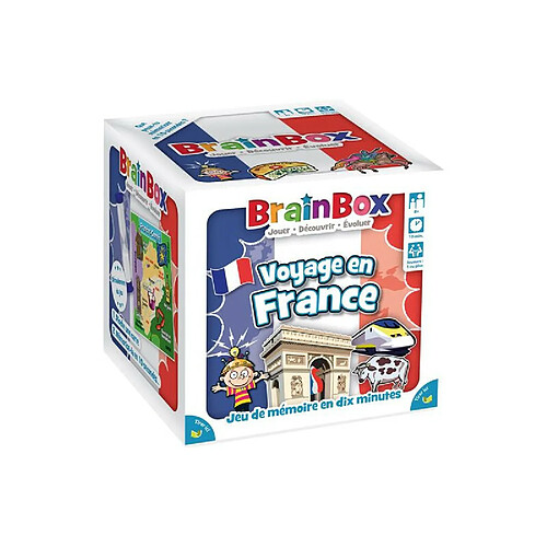 Jeu d'ambiance Asmodee BrainBox Voyage en France