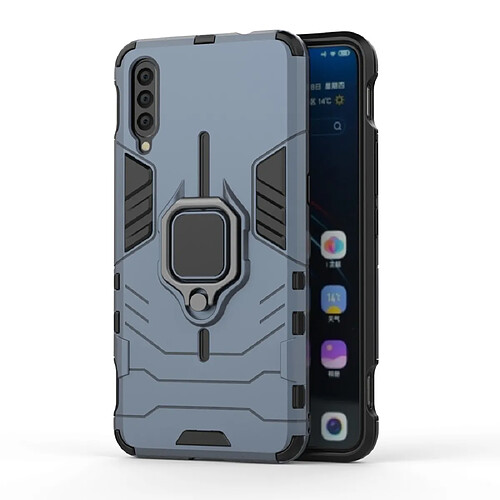 Wewoo Coque Souple PC + TPU Housse de protection antichoc avec support d'anneau magnétique pour VIVO IQOO bleu marine