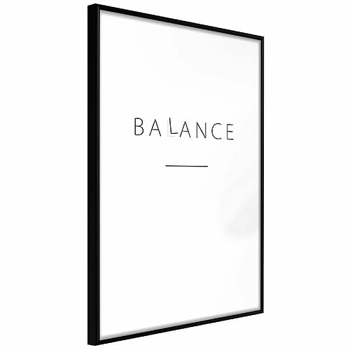 Paris Prix Affiche Murale Encadrée Seek a Balance 20 x 30 cm Noir