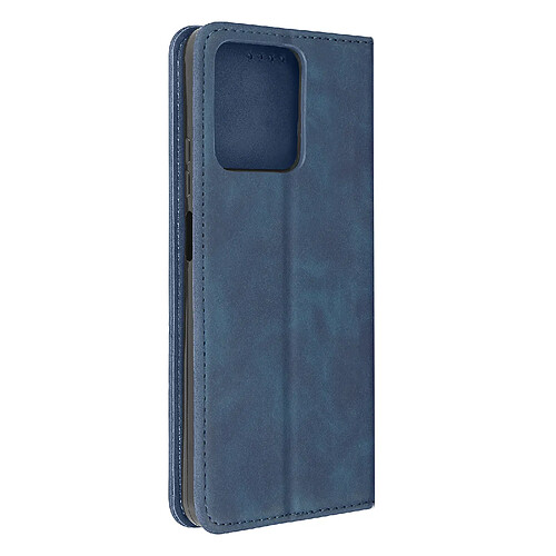 Avizar Étui pour Realme C53 Portefeuille Motif Cubique abstrait Collection Geo Bleu