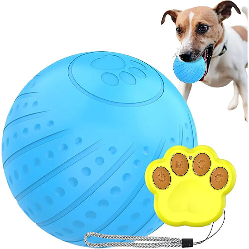 Jouets interactifs pour chien avec télécommande, balle automatique pour chien, jouet pour chien auto-mobile avec lumière LED, balle durable activée par le mouvement.