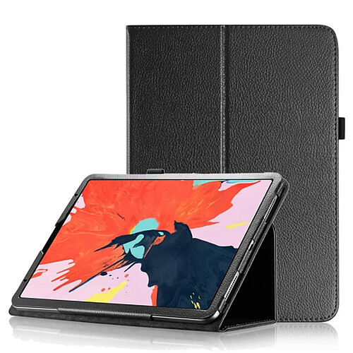 Wewoo Housse Étui Coque en cuir à rabat horizontal Texture Litchi pour iPad Pro 11 pouces 2018avec support et fonction Veille / Réveil Noir