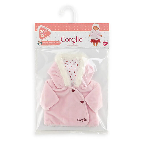 Corolle Bb30 manteau petales de coeurs