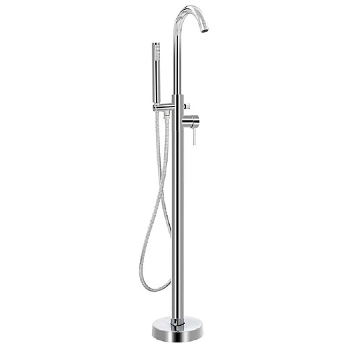 vidaXL Robinet de baignoire sur pied Acier inoxydable 118,5 cm