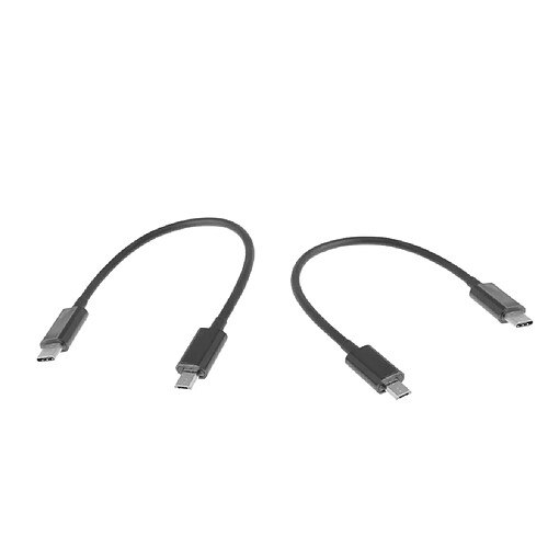 2 Pièces USB C Type C Vers Micro USB Câble Adaptateur De Transfert De Données De Charge 0.25m