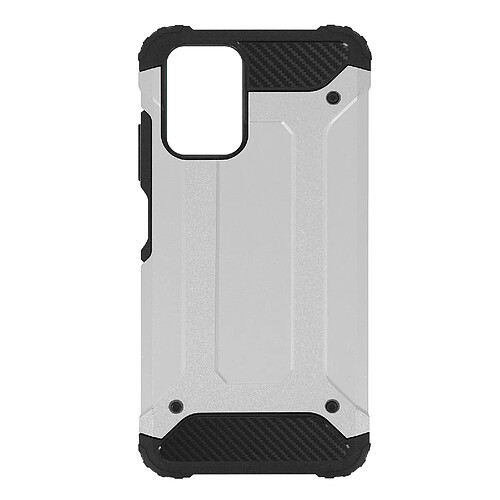 Avizar Coque Xiaomi Redmi Note 10s et Note 10 Relief Antichute Defender II argent