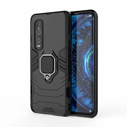 Coque en TPU garde cool avec support de bague noir pour votre Oppo Find X2 Pro