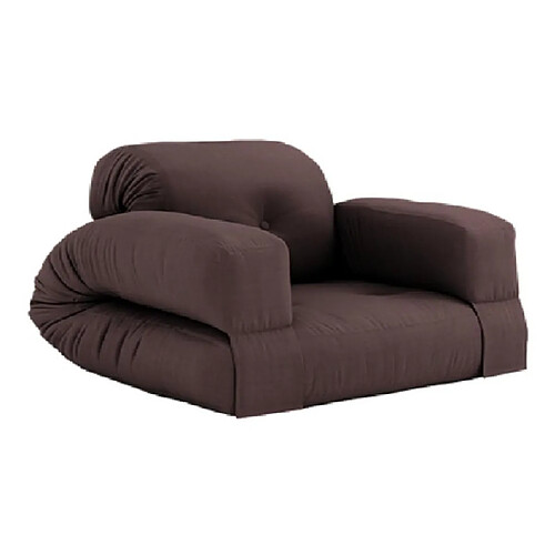 Inside 75 Fauteuil futon standard convertible HIPPO CHAIR couleur marron