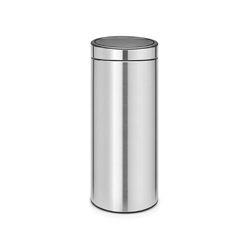 Poubelle Touch Bin 30 L Inox mat, Anti-traces Brabantia