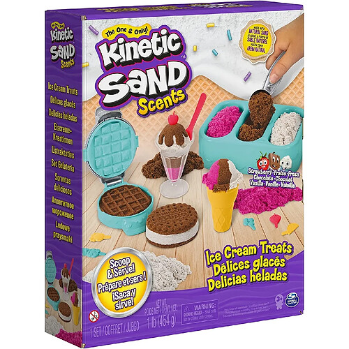 Spin Master Kinetic Sand Set de crème glacée avec du sable parfumé