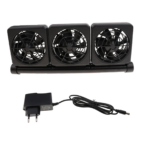 Aquarium ventilateur de refroidissement réservoir de poissons ventilateur de refroidissement avec 12v adaptateur eu plug 3 ventilateur