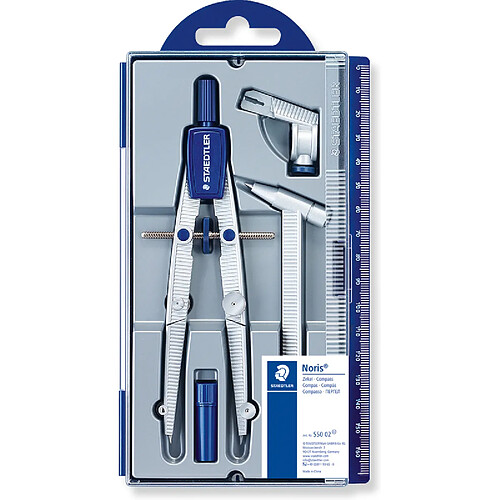 STAEDTLER Compas scolaire Noris 550 02,longueur: 156 mm ()