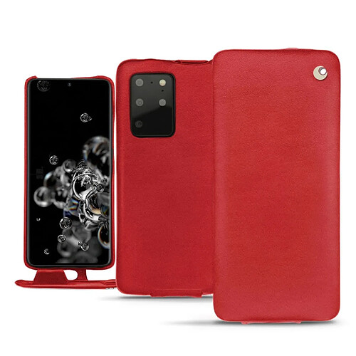 Housse cuir Samsung Galaxy S20+ 5G - Rabat vertical - Rouge troupelenc ( Pantone #AB191A ) - NOREVE