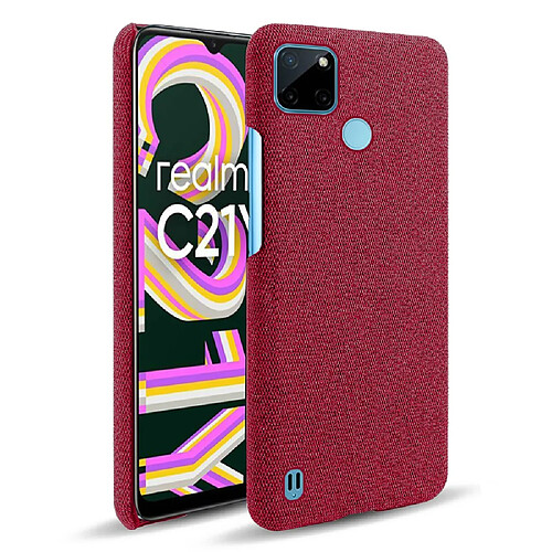 Coque en TPU anti-empreintes digitales, rouge pour votre Realme C21Y/Realme C25Y