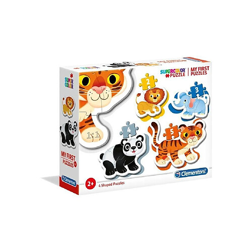 Clementoni MON PREMIER PUZZLE 3-6-9-12 pieces - Animaux sauvages