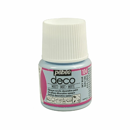 Pebeo Peinture acrylique opaque mate - Bleu ciel - 45 ml