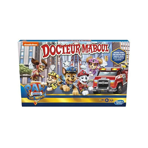 Hasbro DOCTEUR MABOUL - Le Jeu : Pat' Patrouille - The Movie - jeu de plateau pour enfants - des 6 ans - jeu Nickelodeon Pat' Patrouill