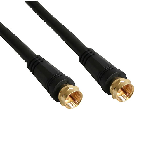 InLine 69301P câble coaxial 1 m F Sat Noir - Câbles coaxiaux (1 m, F, F, Sat, Female Connector/Female Connector, Noir)