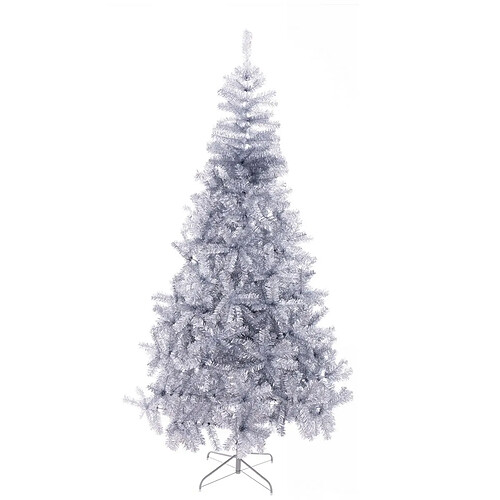 BigBuy Home Sapin de Noël Argenté Métal Plastique 110 x 110 x 210 cm