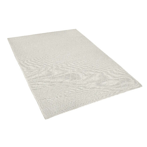 Beliani Tapis rectangulaire blanc cassé 140 x 200 ERZIN