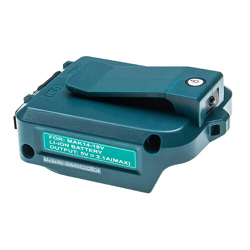 vhbw Adaptateur de batterie remplacement pour Makita ADP05 pour outils électriques - Adaptateur batteries Li-ion 14,4 V - 18 V / 2 A