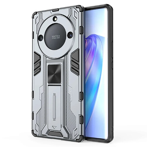 Coque en TPU anti-chute avec béquille pour votre Honor X40 5G - gris