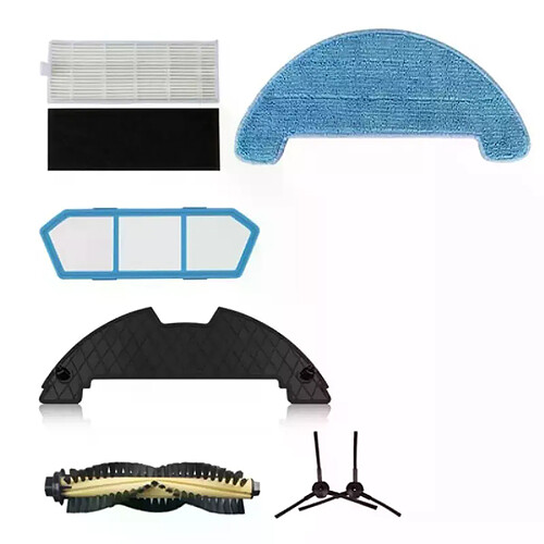 Accessoires de rechange pour aspirateur robot Ecovacs Deebot, filtre HEPA, brosse latérale, chiffon en tissu, pour modèles bfd wwt BFD Wwt