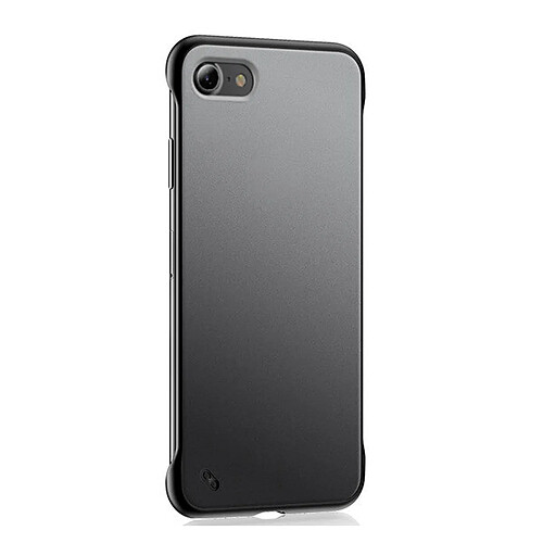 PHONECARE Coque Invisible Bumper pour Apple iPhone SE 2022 - Transparent / Noir