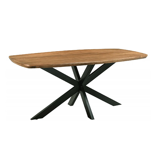 Moloo SKAGEN-Table à manger Ovale 6/8 personnes, L.210 cm, Manguier massif