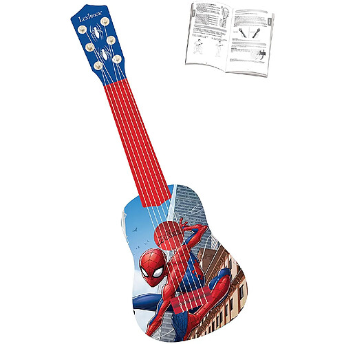 Lexibook guitare avec 6 cordes en nylon 53 cm Marvel Spider-Man Peter Parker bleu rouge