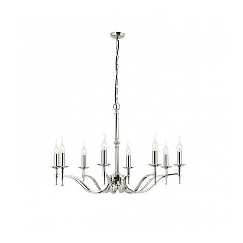 Interiors 1900 Suspension 8 ampoules Stanford, nickel