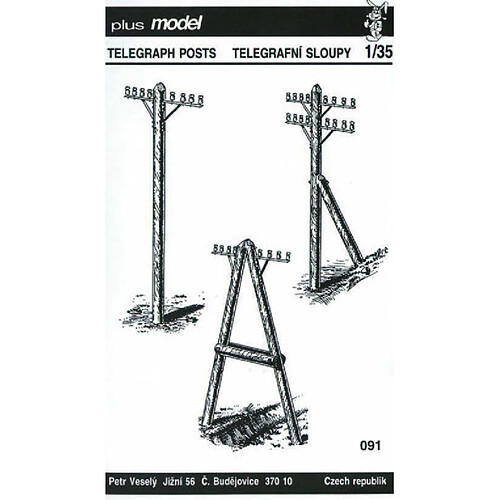 Telegrafenmasten - 1:35e - Plus model