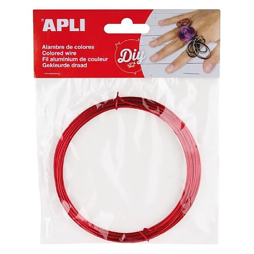 APLI Fil metallique rouge