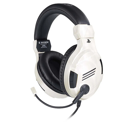 Casques avec Micro Gaming Bigben PS4OFHEADSETV3WHITE Noir/Blanc