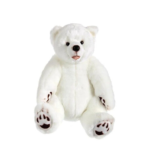 Gipsy - 070089 - Peluche - Ours Grizzly Assis - 42 cm - Blanc