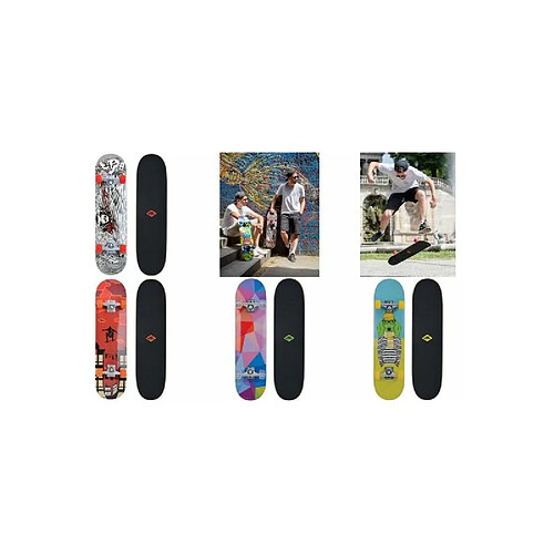 Schilder Fun Sport SCHILDKRÖT Skateboard 'Kicker 31' Red Parkour ()