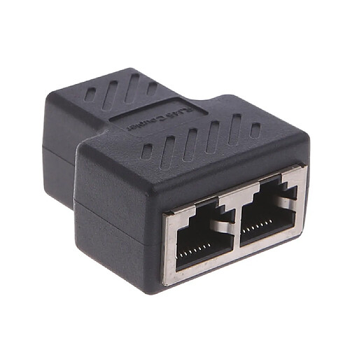 Universal 1 à 2 modes LAN Ethernet câble réseau RJ45 connecteur séparateur femelle adaptateur