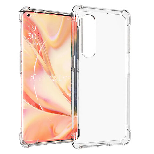 Xeptio Coque Oppo Find X2 pro Souple Transparente flexible Bumper en Gel TPU Silicone Invisible Antichoc avec bords renforcés