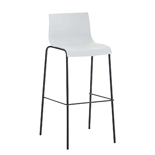 Non Tabouret de bar Hoover structure 4 pieds noir