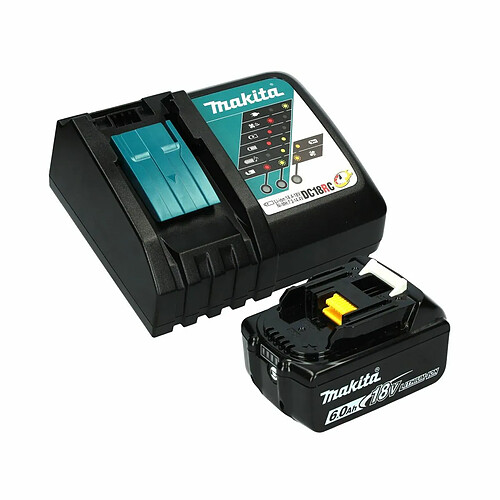 Makita DJR 183 RG1J Scie sabre sans fil 18 V + 1x Batterie 6,0 Ah + Chargeur + Coffret Makpac