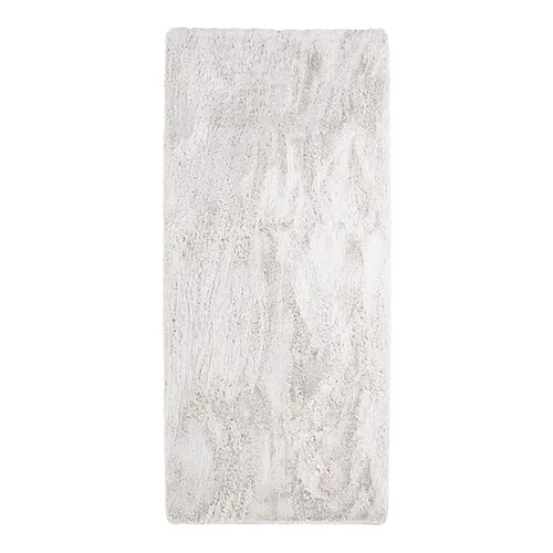 Thedecofactory NEO YOGA - Tapis lavable à base fine et souple extra doux blanc 80x180