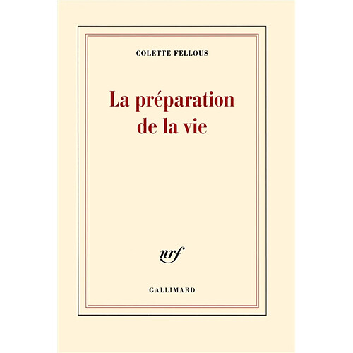 La préparation de la vie · Occasion