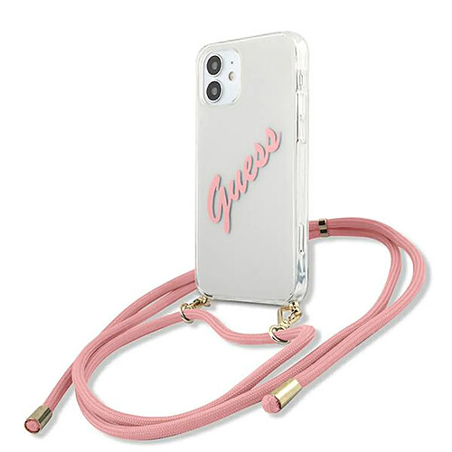 Guess Maroquinerie guess guhcp12scrtvspi iphone 12 mini 5,4" rózowy/rose coque dur script vintage