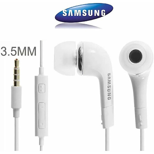 Appbot Link Véritable Original Samsung Blanc EHS64AVFWE Écouteurs intra-auriculaires Kit pieton (Bulk))