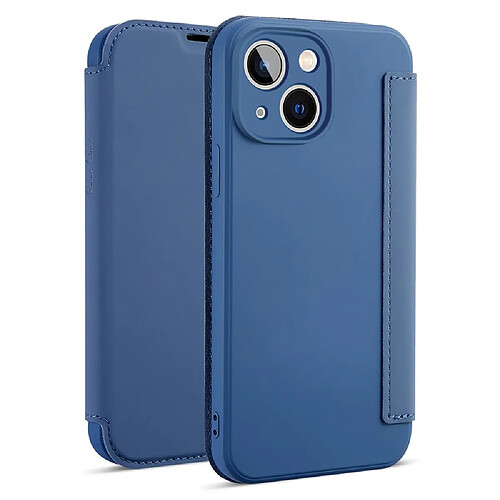 Coque en silicone avec béquille pour votre iPhone 14 Plus - saphire